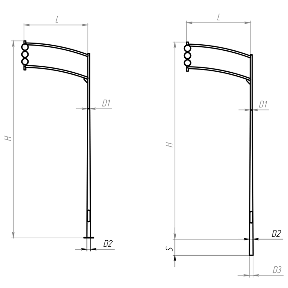 Опора светофорная БелОпора ОС2-5.0